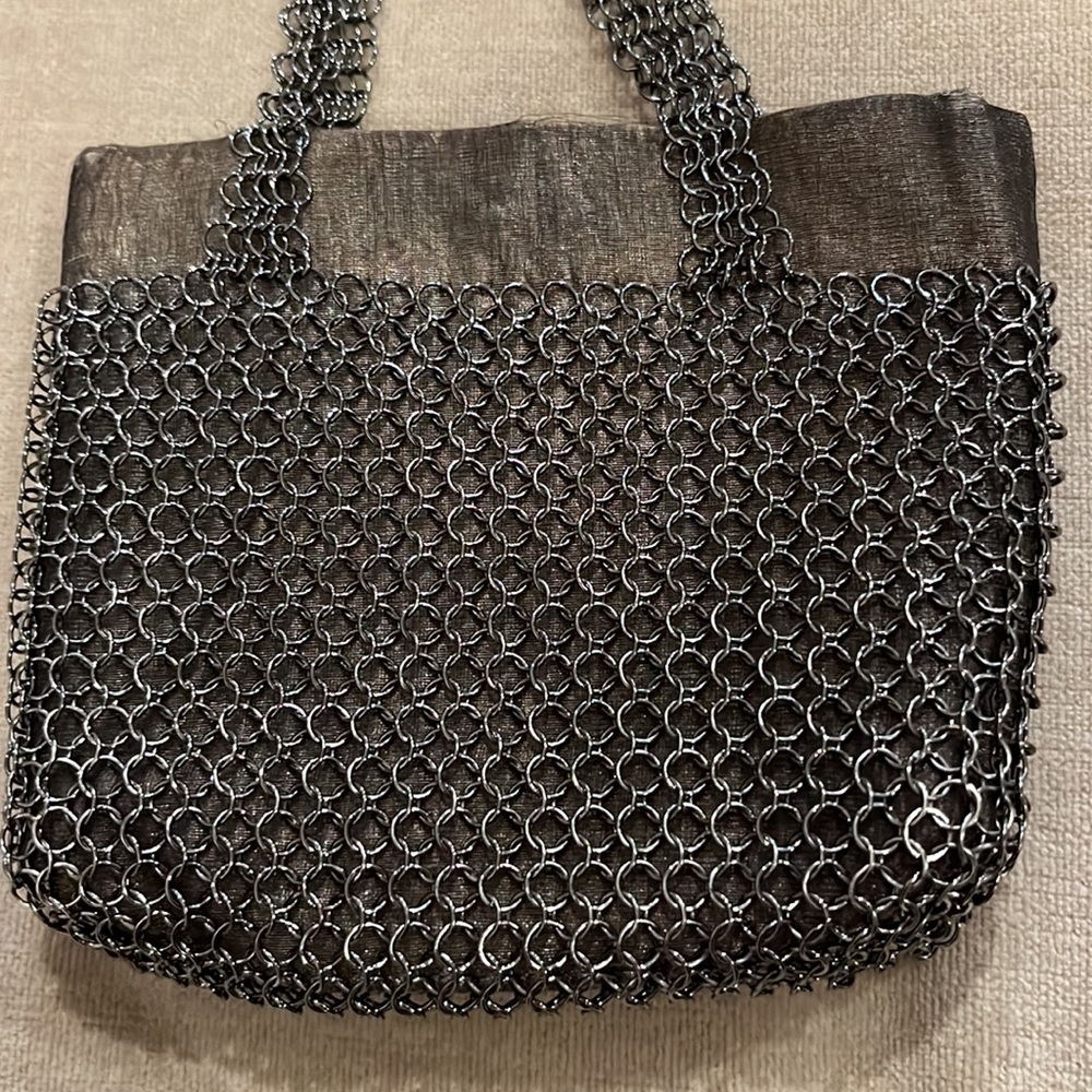 Nancy Bacich Mesh Metal Chain Mail Vintage Bag - Picture 3 of 17